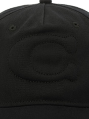 COACH Black Sculpted C Baseball Hat - Image 4 of 4