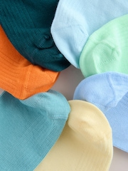 Pastel Bright Cotton Rich Fine Rib Socks 7 Pack - Image 3 of 3