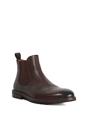 Dune London Brown Maisen Stitch Rand Chelsea Boots - Image 3 of 6