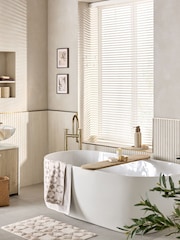 White True Made To Measure 35mm Sunwood Fauxwood Venetian Blinds - Image 1 of 6