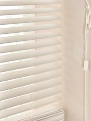 White True Made To Measure 35mm Sunwood Fauxwood Venetian Blinds - Image 5 of 6