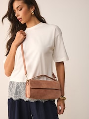 Peach Pink Leather Top Handle Bag - Image 2 of 9