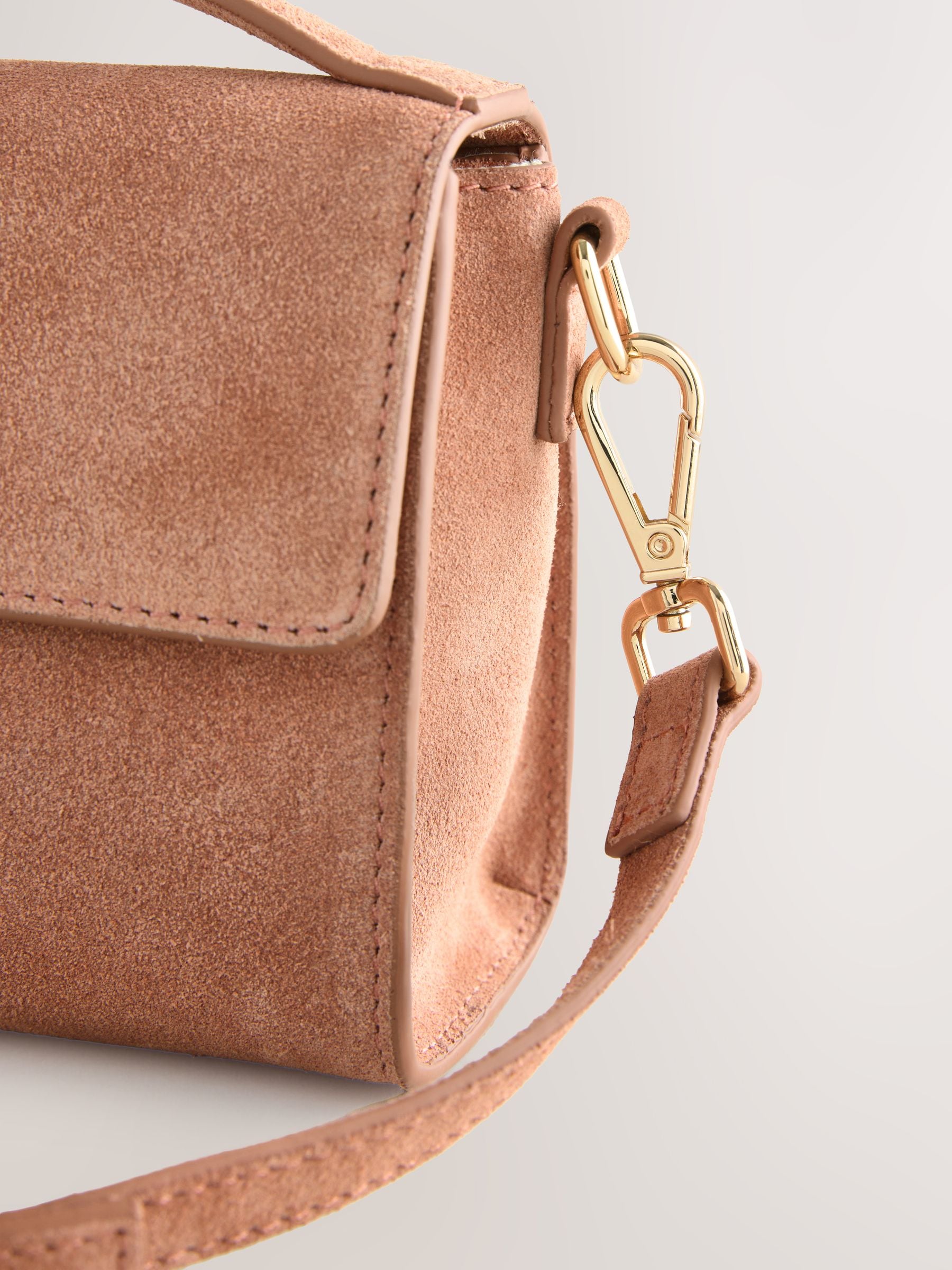 Buy Peach Pink Leather Top Handle Bag from Next USA