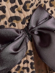 River Island Brown Baby Girl Leopard Print Gilet and Headband Set - Image 5 of 5
