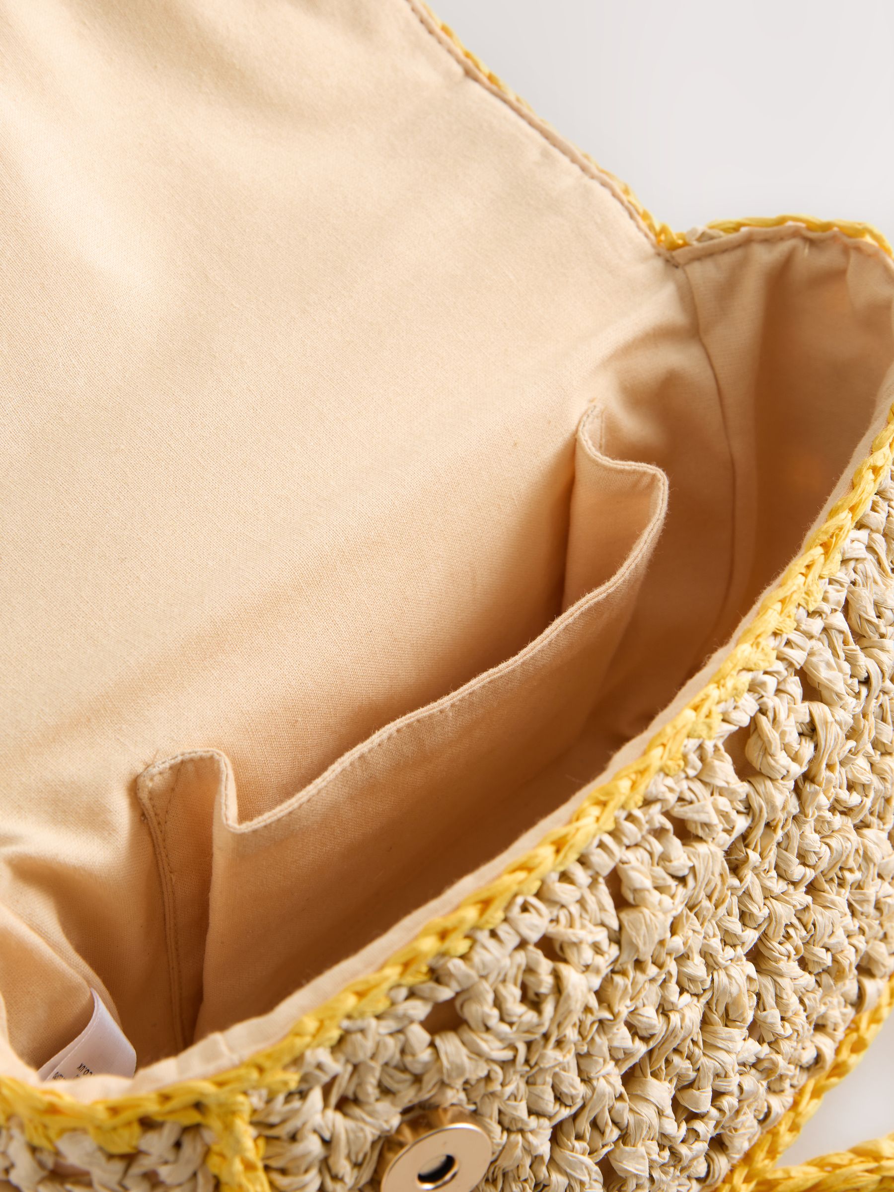 Buy Natural Raffia Effect Lemon Charm Bag from the Next UK online shop