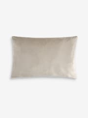 Natural 40 x 59cm Cut Velvet Textured Stripe Cushion - Image 5 of 5