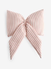 Pink 3D Stripe Bow Cushion - Image 1 of 2