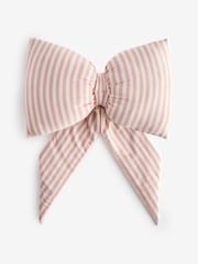Pink 3D Stripe Bow Cushion - Image 2 of 2