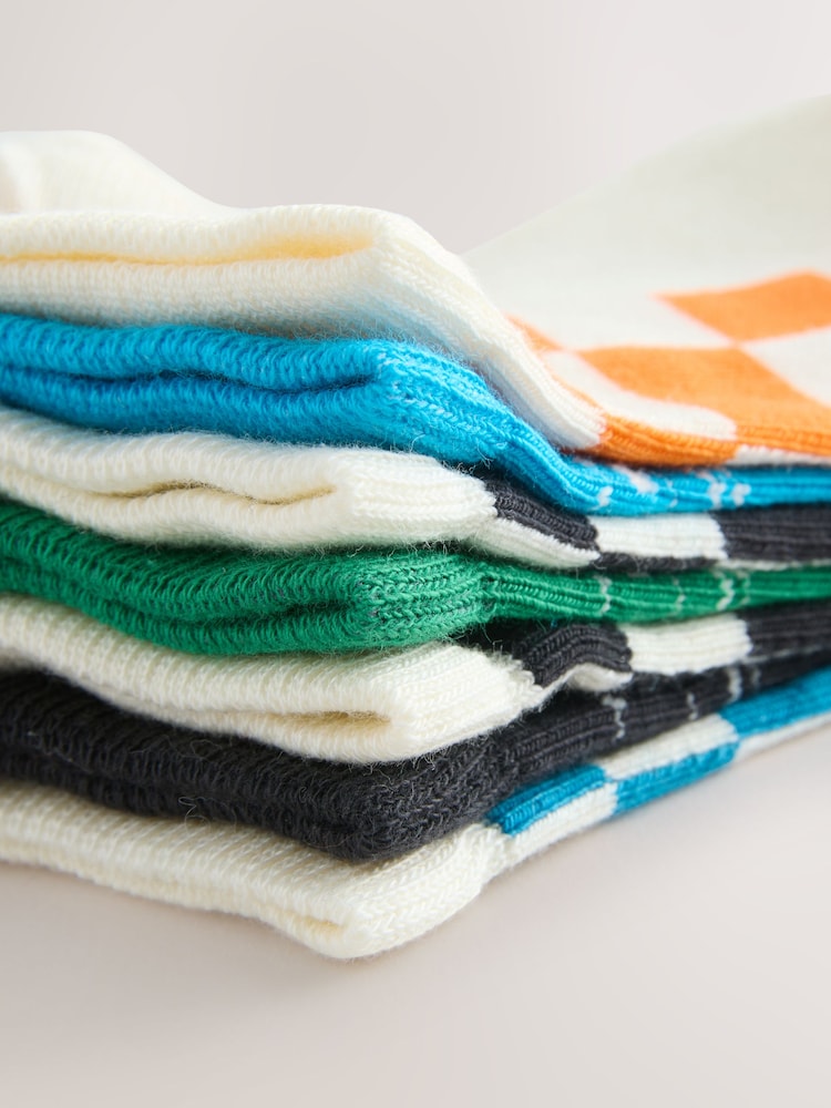 Monochrome Cotton Rich Trainer Socks 7 Pack - Image 3 of 3