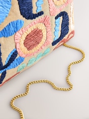 Natural Marrakesh Embroidered Clutch Bag - Image 4 of 5