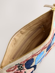 Natural Marrakesh Embroidered Clutch Bag - Image 9 of 9