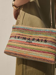 ពហុពណ៌ - Stripe Snap Clutch Bag - រូបភាព 3 នៃ 3