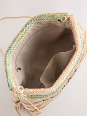 Multicolour Stripe Snap Clutch Bag - Image 9 of 9