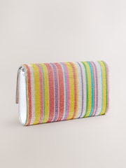 Rainbow Stripe Sparkle Clutch Bag - Image 2 of 5