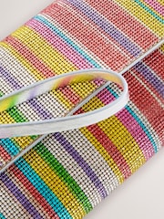 Rainbow Stripe Sparkle Clutch Bag - Image 6 of 8