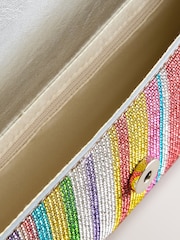 Rainbow Stripe Sparkle Clutch Bag - Image 8 of 8
