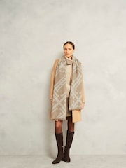 Hobbs White Delaney Wool Scarf - Image 2 of 3