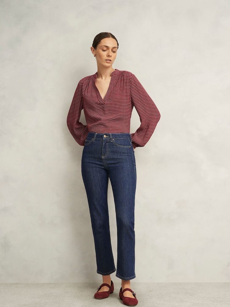 Hobbs Blue Shea Straight Jeans - Image 1 of 3 Hobbs Blue Shea Straight Jeans - Image 1 of 3