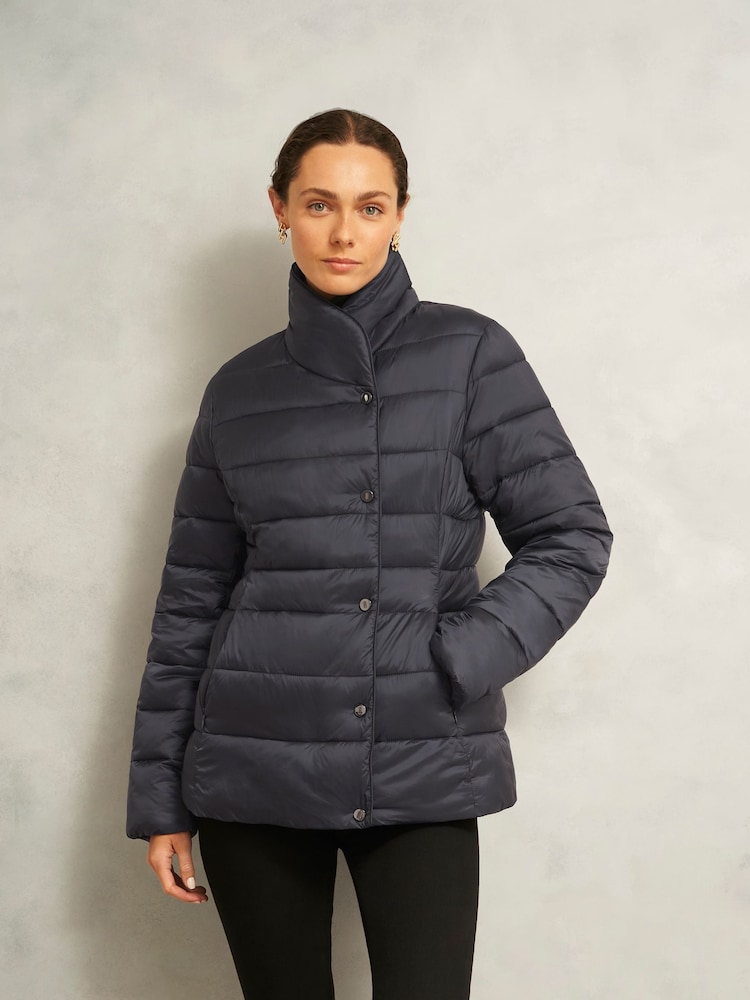 Hobbs Grey Petite Tana Puffer Jacket - Image 1 of 4