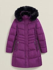 Hobbs Purple Jaymie Puffer Coat - Image 4 of 4