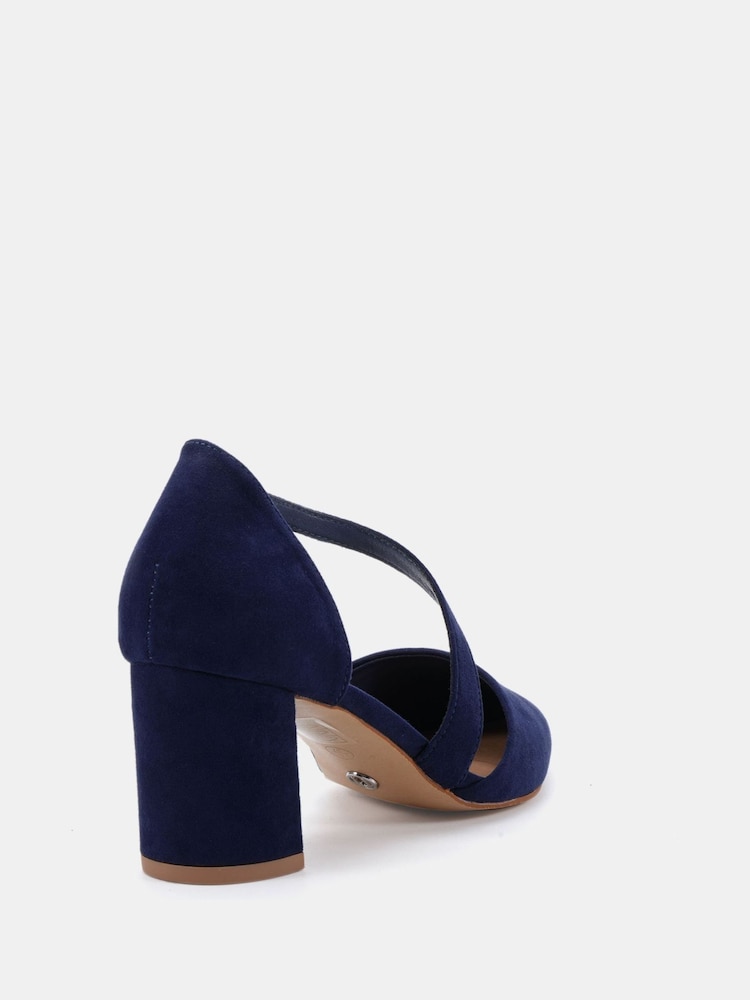 Novo Blue Wide Fit Idaho Mid Block Asymetric Strap Point Courts - Image 2 of 4