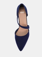 Novo Blue Wide Fit Idaho Mid Block Asymetric Strap Point Courts - Image 3 of 4