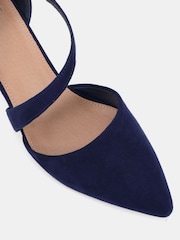 Novo Blue Wide Fit Idaho Mid Block Asymetric Strap Point Courts - Image 4 of 4