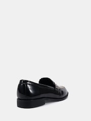 Novo Black Chrome CARMELLA Stud Detail Loafers - Image 4 of 6