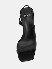 Novo Black Wide Fit Wide Fit Leah Slingback Sandals - Image 5 of 6