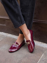 Novo Red Wide Fit Celeste Ring Trim Loafers - Image 1 of 6