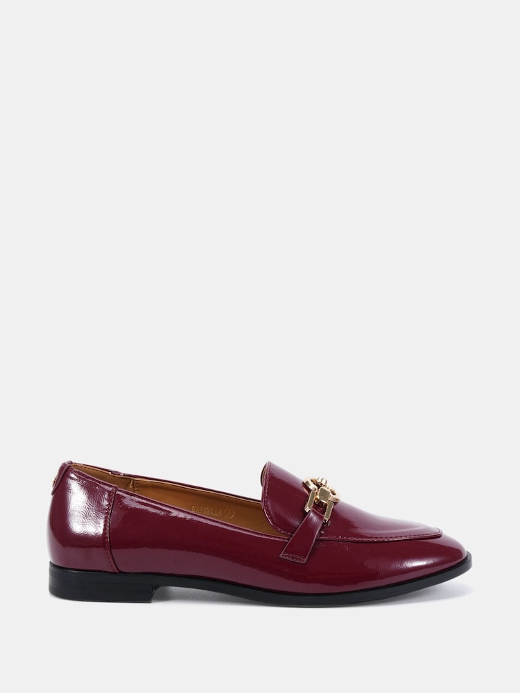 Novo Red Wide Fit Celeste Ring Trim Loafers - Image 2 of 6