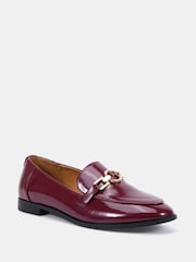 Novo Red Wide Fit Celeste Ring Trim Loafers - Image 3 of 6