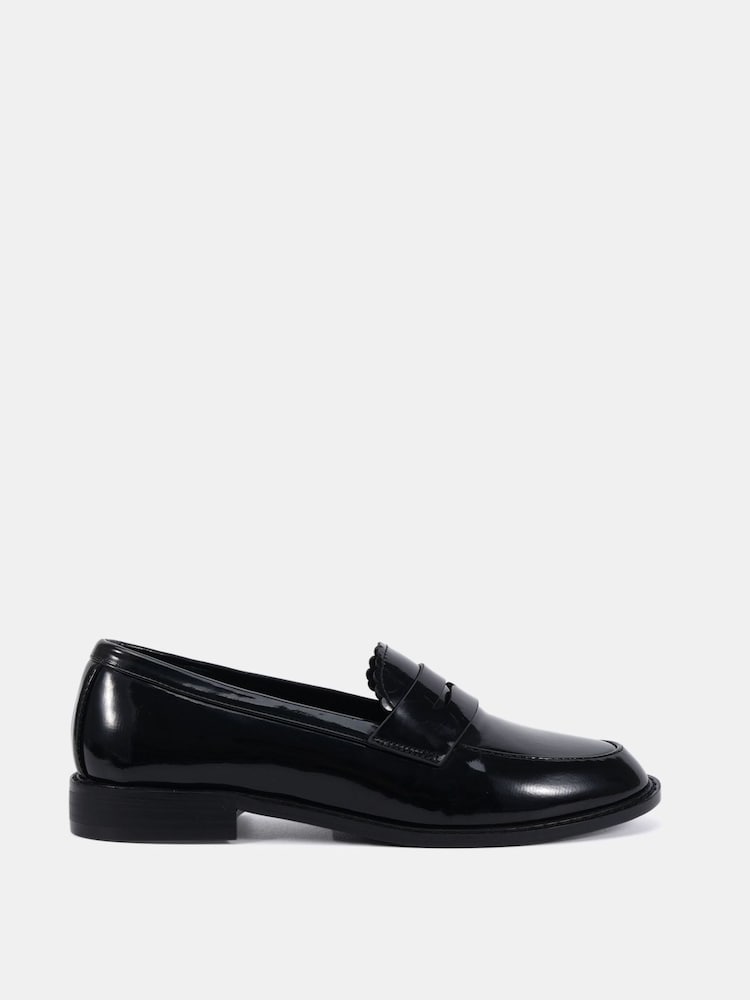 Novo Black Wide Fit Carmella Loafers - Image 2 of 6