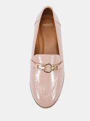 Novo Nude Wide Fit Celeste Ring Trim Loafers - Image 5 of 6