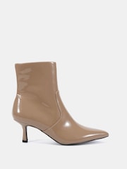 Novo Natural Wide Fit Wide fit kylie Mid Stiletto Heel Point Ankle Boots - Image 2 of 6