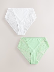 Green/White Knickers 2 Pack - Image 1 of 9