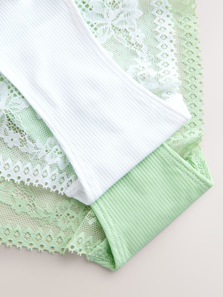 Green/White Knickers 2 Pack - Image 9 of 9