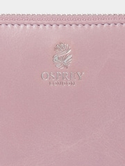 Osprey London Purple The Wentworth Large Leather Zip Around Purse - Image 4 of 5