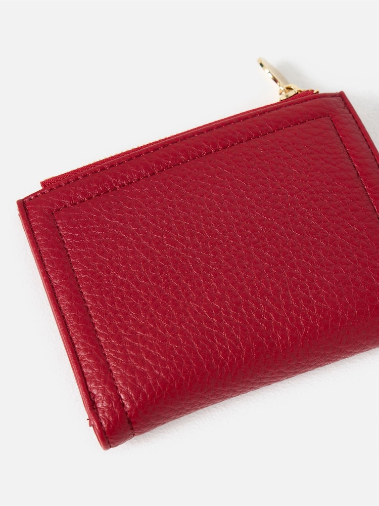 Oliver Bonas Red Zipped Purse - Image 5 of 5 Oliver Bonas Red Zipped Purse - Image 5 of 5