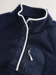 Navy Active Borg Jacket - Image 2 of 4