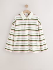 Pink und Grün gestreift - Rugby Fleece - Bild 6 von 8