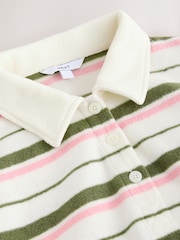 Pink und Grün gestreift - Rugby Fleece - Bild 8 von 8