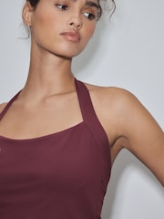 Rouge bordeaux - Active Halter Neck Top - Image 5 de 8