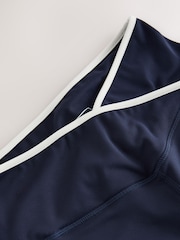 Navy Active Balance Wrap Front Flared Leggings - Image 8 of 9