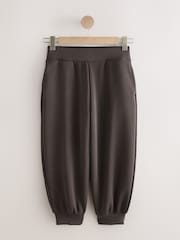 Marron chocolat - Pantalon court en modal à jambes ballon - Image 6 de 8