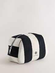 self. Balck/White Stripe Towelling Pouch - Image 1 of 5