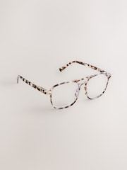 Tortoiseshell Brown Blue Light Glass - Image 4 of 6