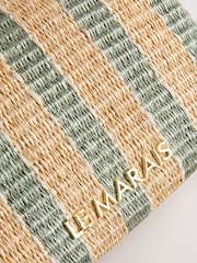 Green Le Marais Hardware Detail Stripe Pouch - Image 3 of 5