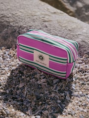 self. Stripe Pink and Green Pouch - Image 1 of 7
