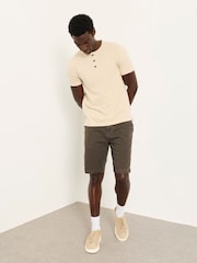 FatFace Natural Short Sleeve Woodside Henley - Image 3 of 6